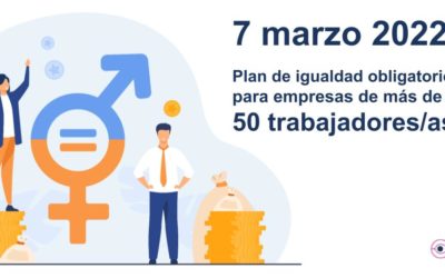 7 marzo 2022: Plan de igualdad obligatorio para empresas de más de 50 trabajadores/as