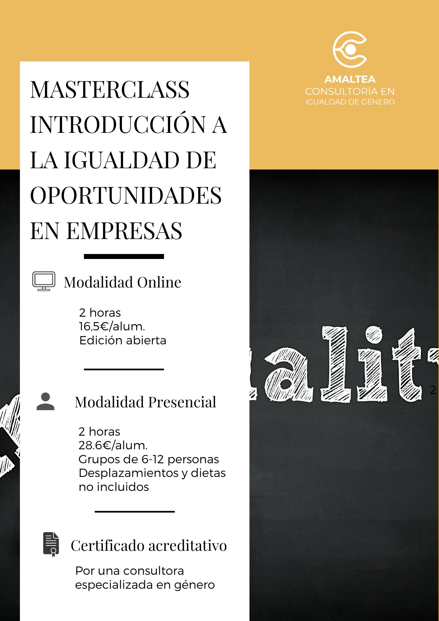 introducción de igualdad de oportunidades para empresas